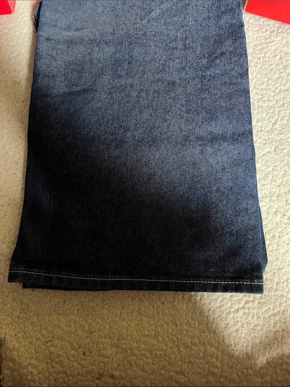 Old Navy girls Relaxed Baggy Wide Leg Jeans - Dark Blue